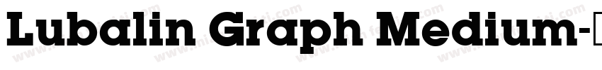 Lubalin Graph Medium字体转换